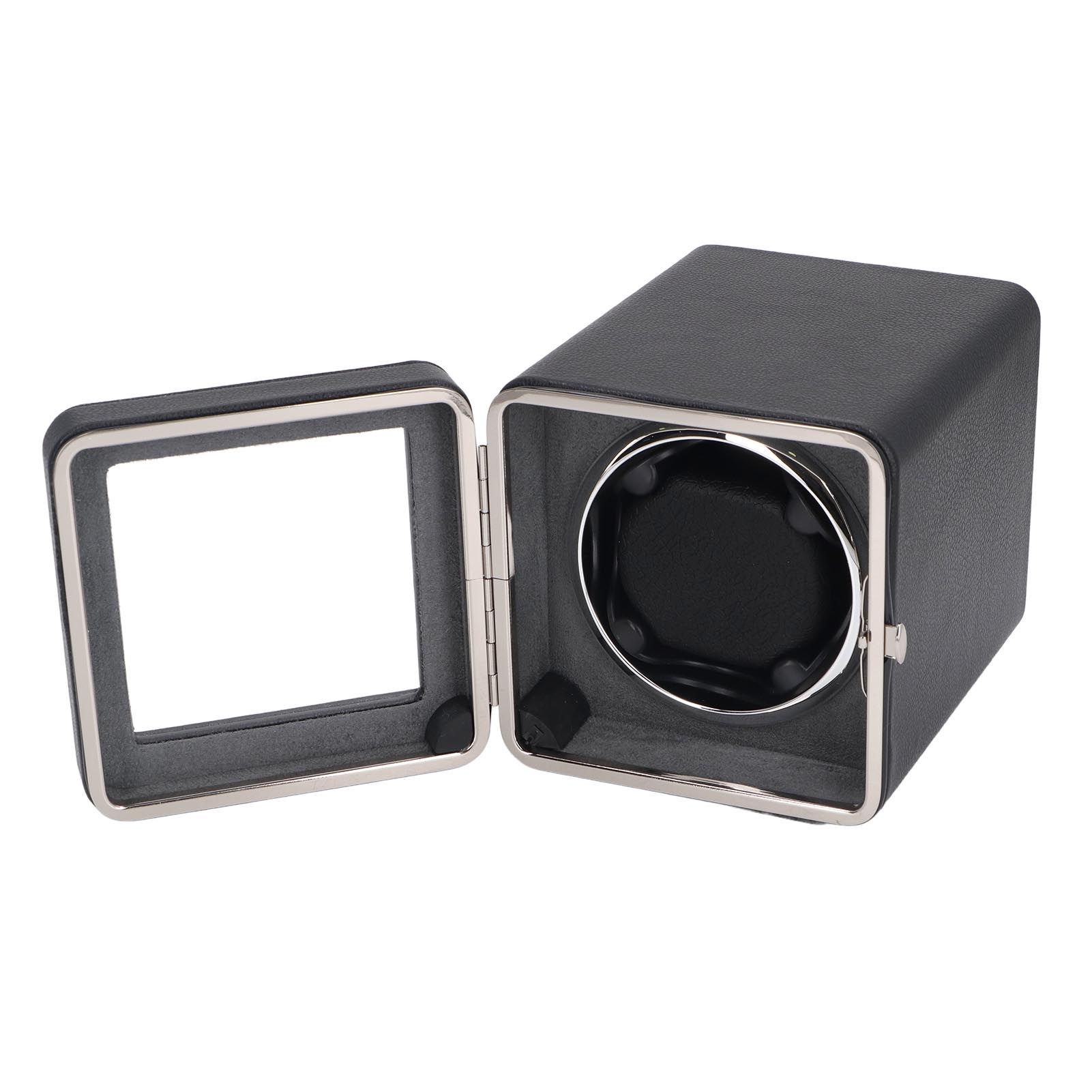 

Single Watch Winder 5 Rotating Modes PU Leather Automatic Watch Winder Box with Light USB Type C Power Supply