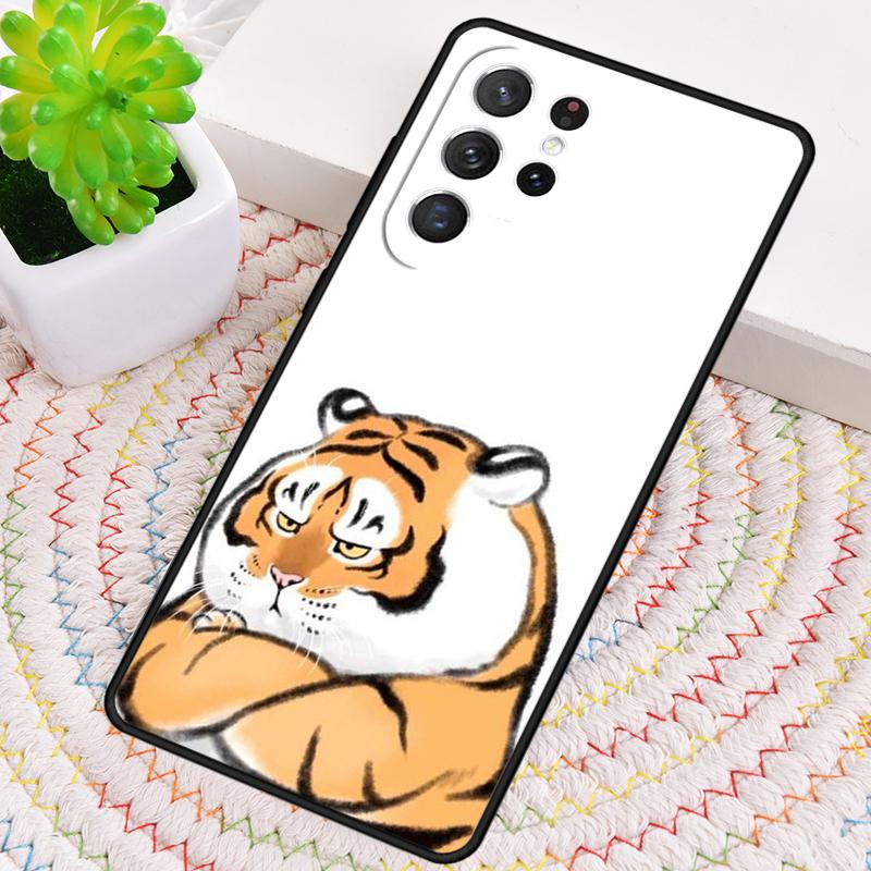 Funny Cartoon Tiger Phone Case for Samsung Galaxy Note 10 Pro S26 Ultra S23 S24 FE S25 S21 S22 PLUS Shockproof Cove