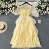 Women's Summer Inspirational Backless Swing Long Sling Dress