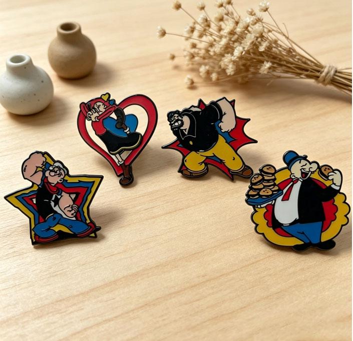 Cartoon brooch badge, cute animal enamel pin, jewelry decoration, cute style collar pin, fan gift