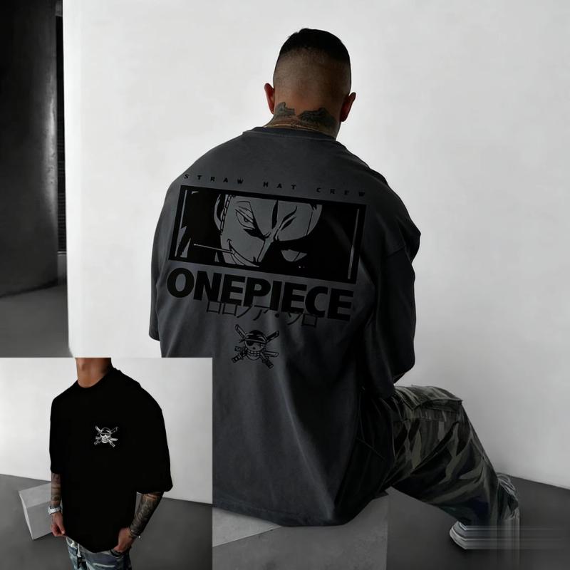 

Unisex One Piece Zoro Anime Graphic T Shirt Men Women Summer New Short Sleeve Tee Streetwear Oversized Casual Tops Y2k Clothes S