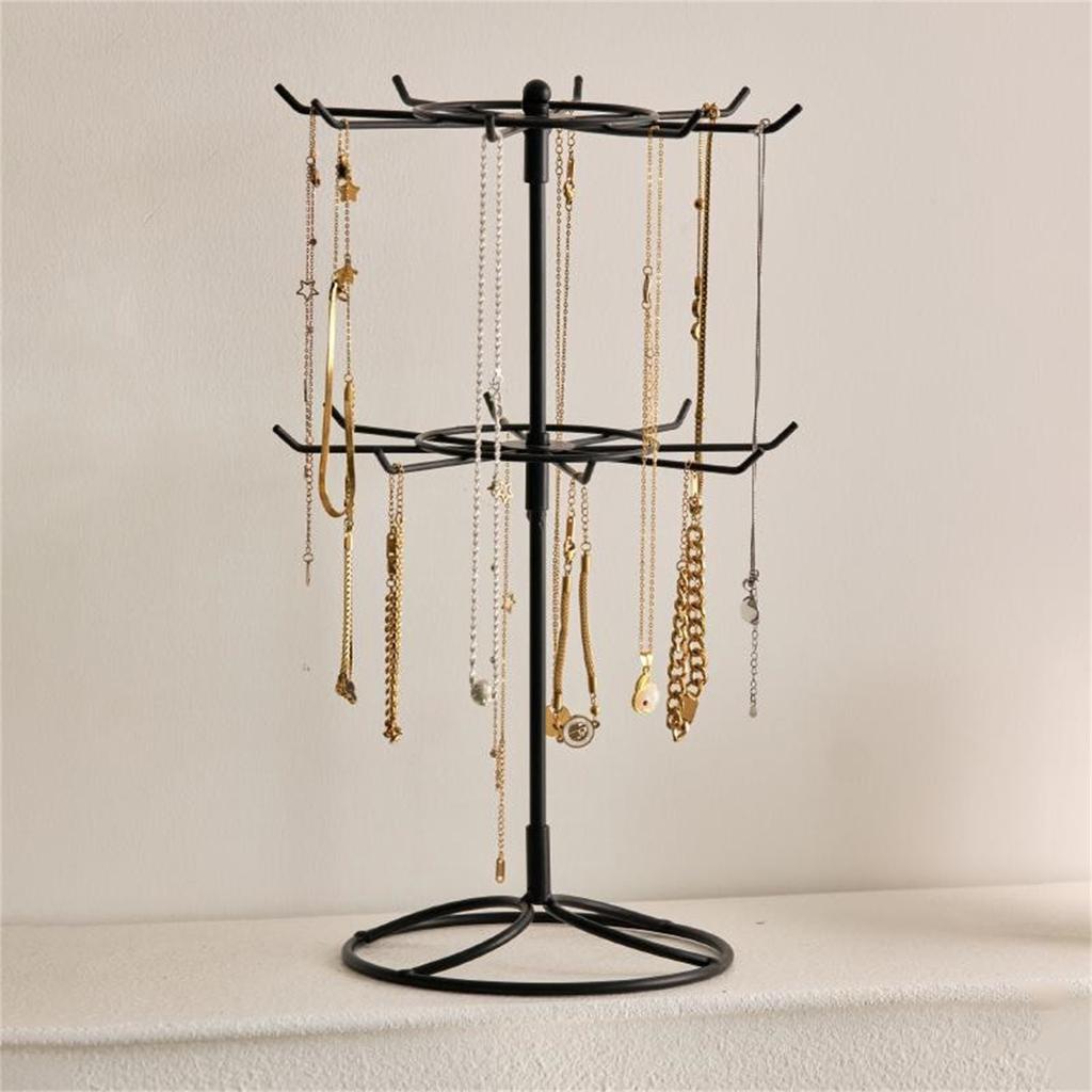 Rotating Jewelry Rack Iron Display Rack Rarring Key Bracelet Detachable Floor Display Storage Rack