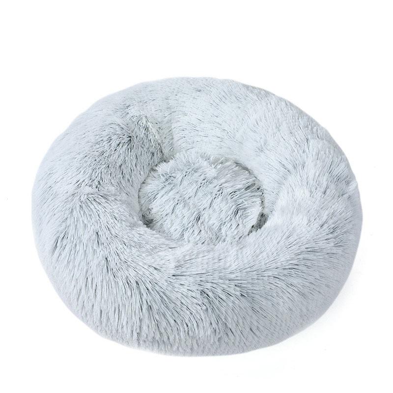 

(H0826)Dog Round Cat Winter Warm Sleeping Bag Long Plush Soft Pet Bed Calming Bed 30cm