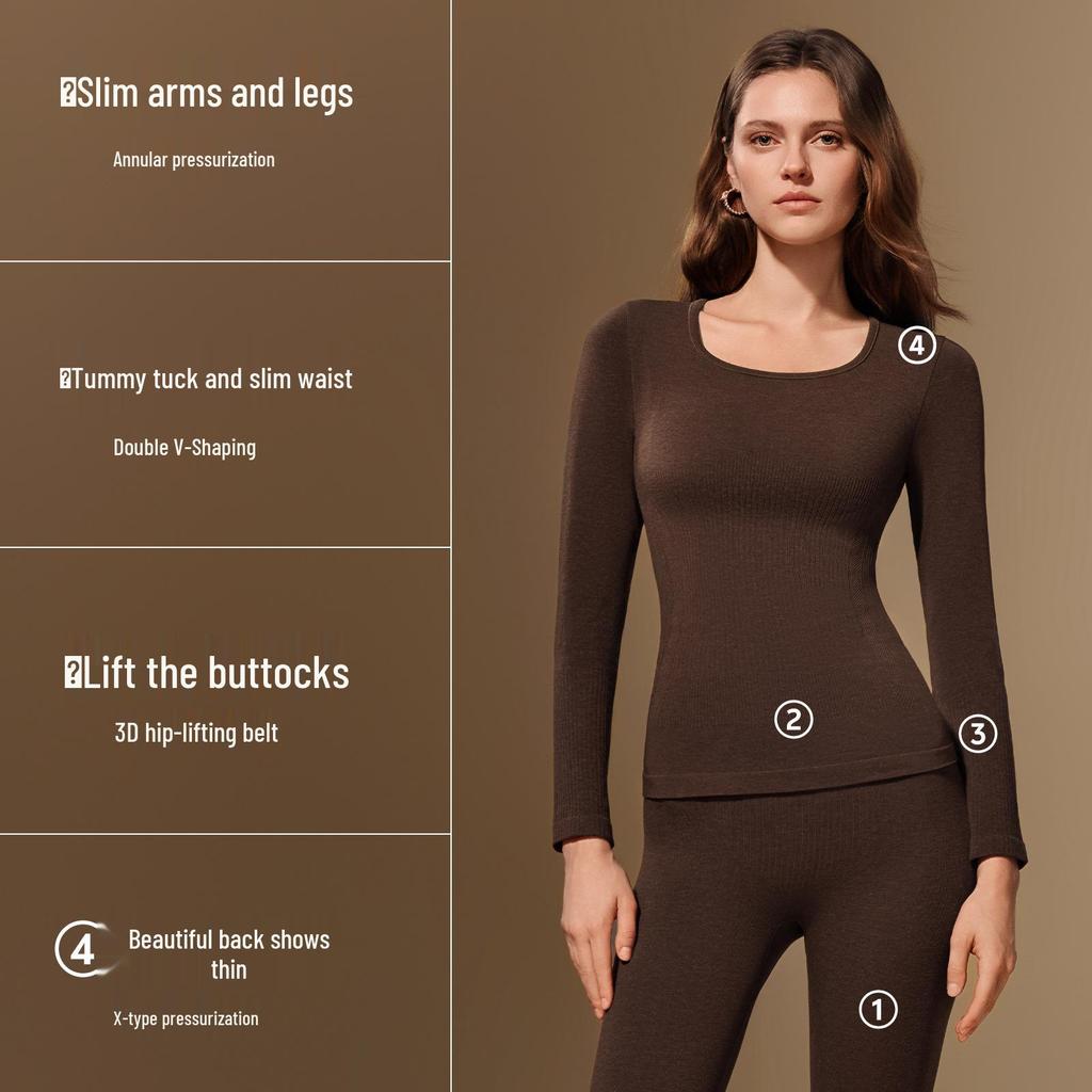 Herbal Slimming & Warm Women's Underwear Set - Autumn/Winter 2025, Cold-Proof Base Layer
