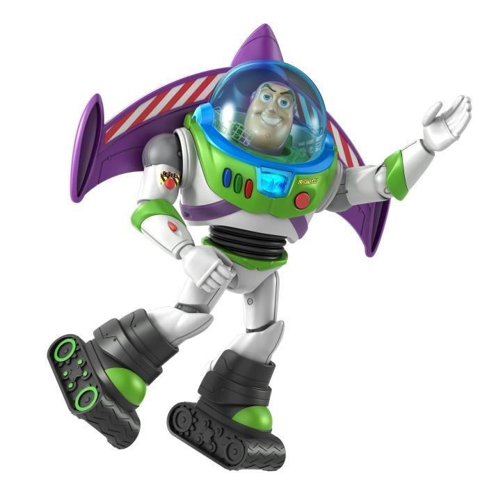 Figurine Buzz l'Éclair Super Armure - Toy Story - MATTEL - 17 cm - Sonore et Lumineux