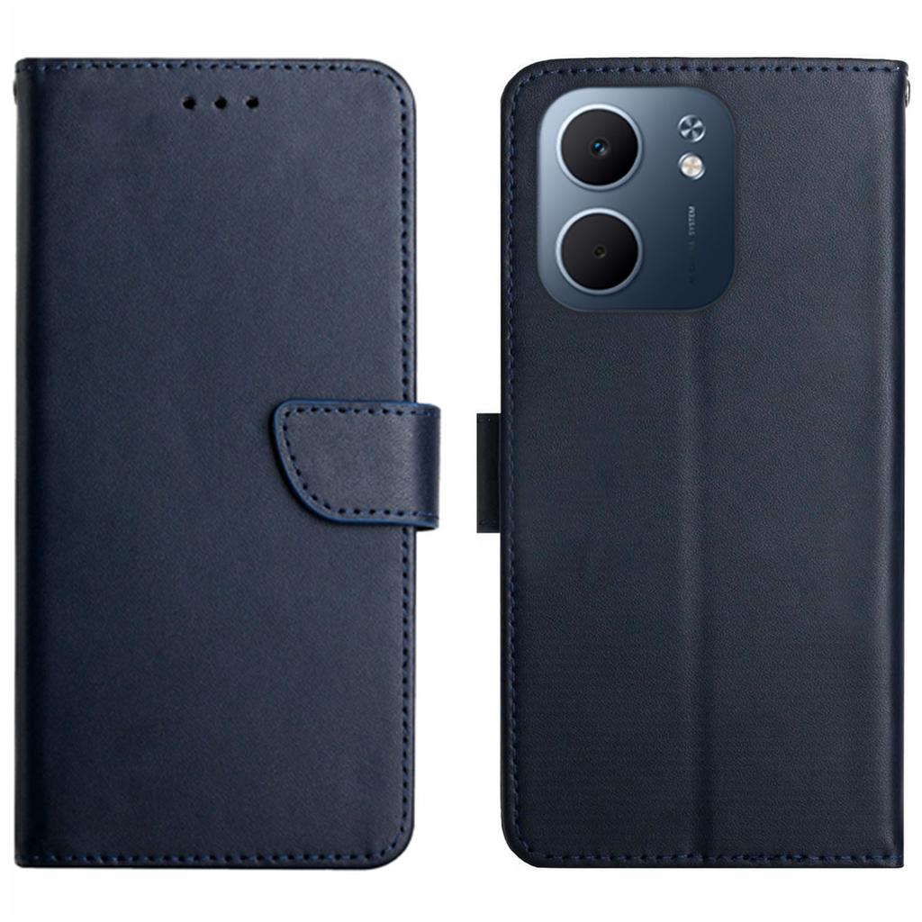For Oppo A5x 5G/4G Case Genuine Cow Leather Phone Cover Nappa Texture