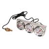 52mm Car Triple Gauge Kit White Dial 12V Oil Pressure Water Temp Voltmeter Car Meter with Sensor