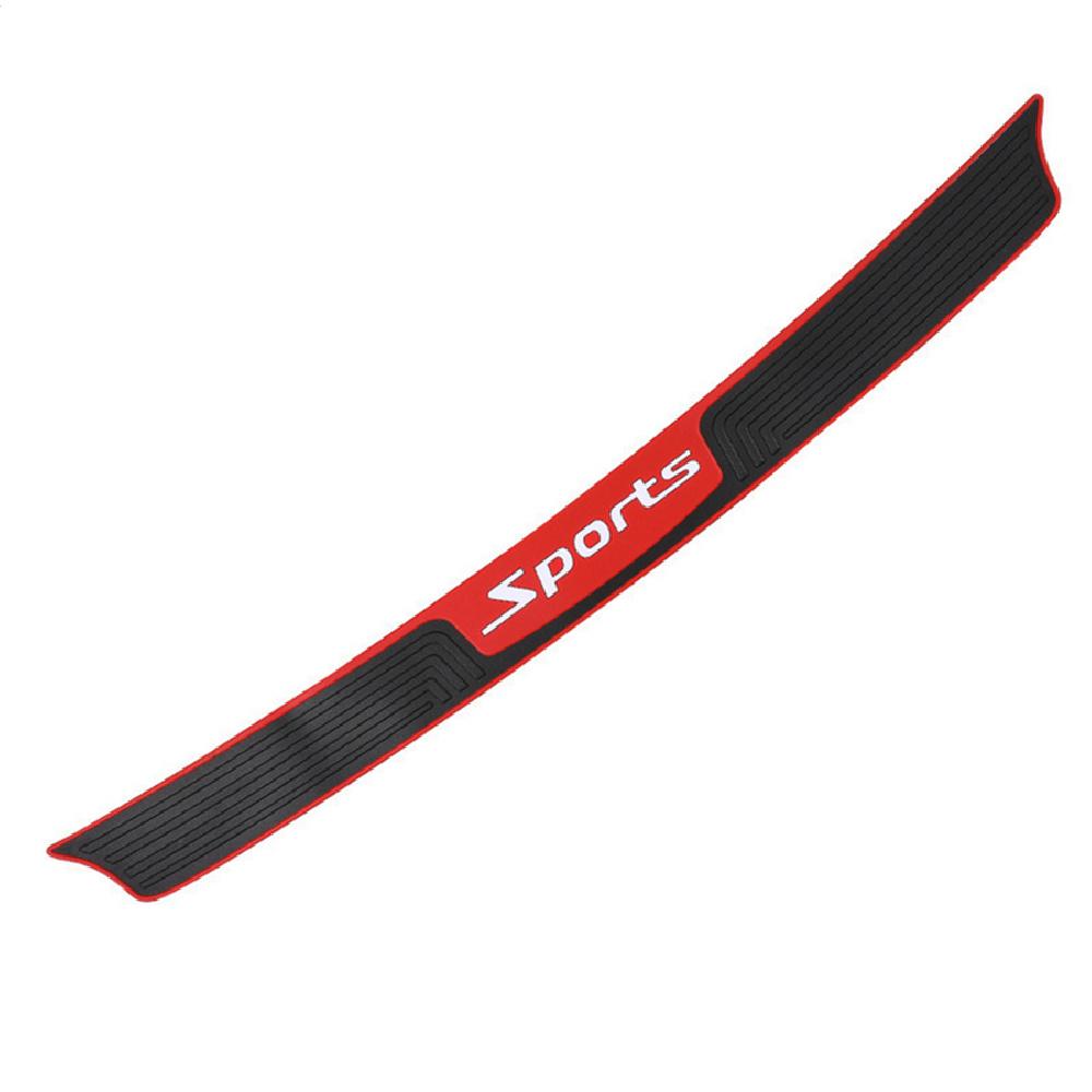 4Pcs Universal Car Rear Bumper Anti-Slip Mat Door Sill Anti-Scratch Strip Black