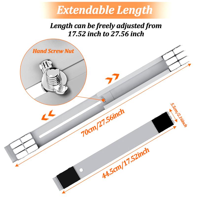 2Pcs Washing Machines Universal Wheels Mobile Base Refrigerator Extendable Increase Base Bracket Furniture Shock- proof Support