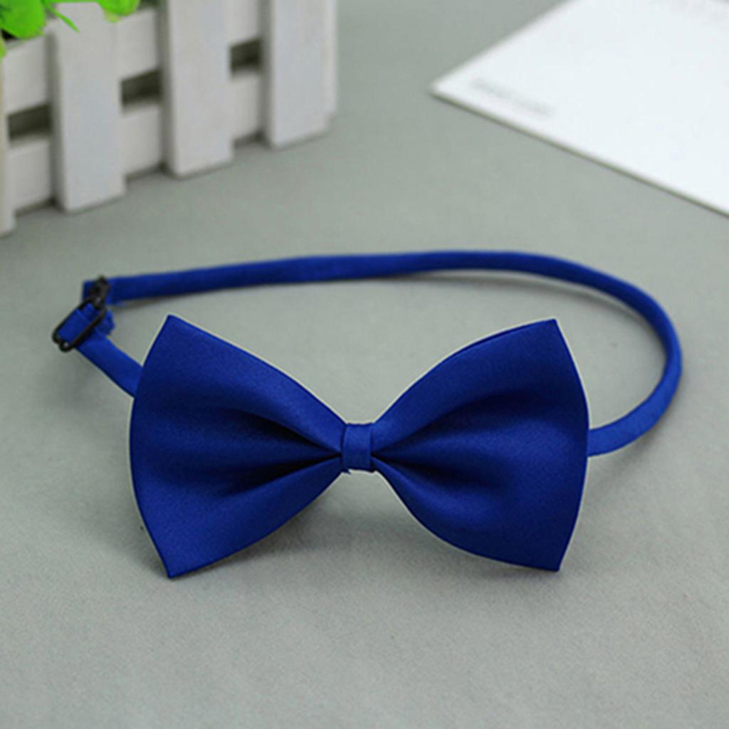 Söt enfärgad justerbar kattfluga för hundhalsband Bowknot slips fluga