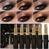 Dual-Color Gradient Eye Shadow Sticks Featuring Six Shades of Matte And Pearl Highlight Eye Shadows.