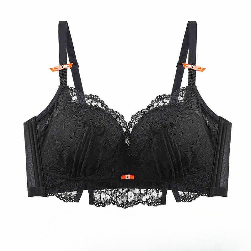 

Женский весенне-осенний новый кружевной собирающий бюстгальтер для маленькой груди, показывающий большую утяжку, пара молочных подушечек для предотвращения обвисания белья 38/85AB