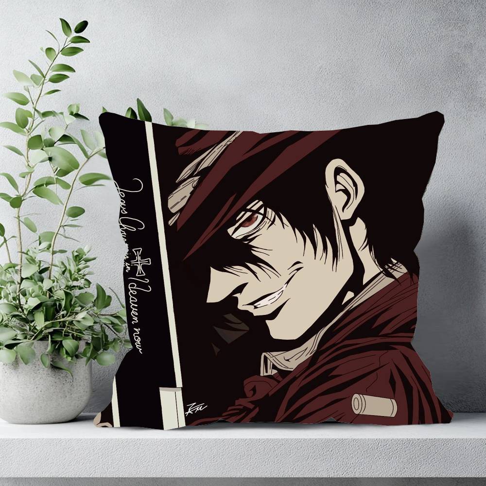 Anime H-Hellsing Pillow Case Sofa Cushion Cover Room Home Decoration
