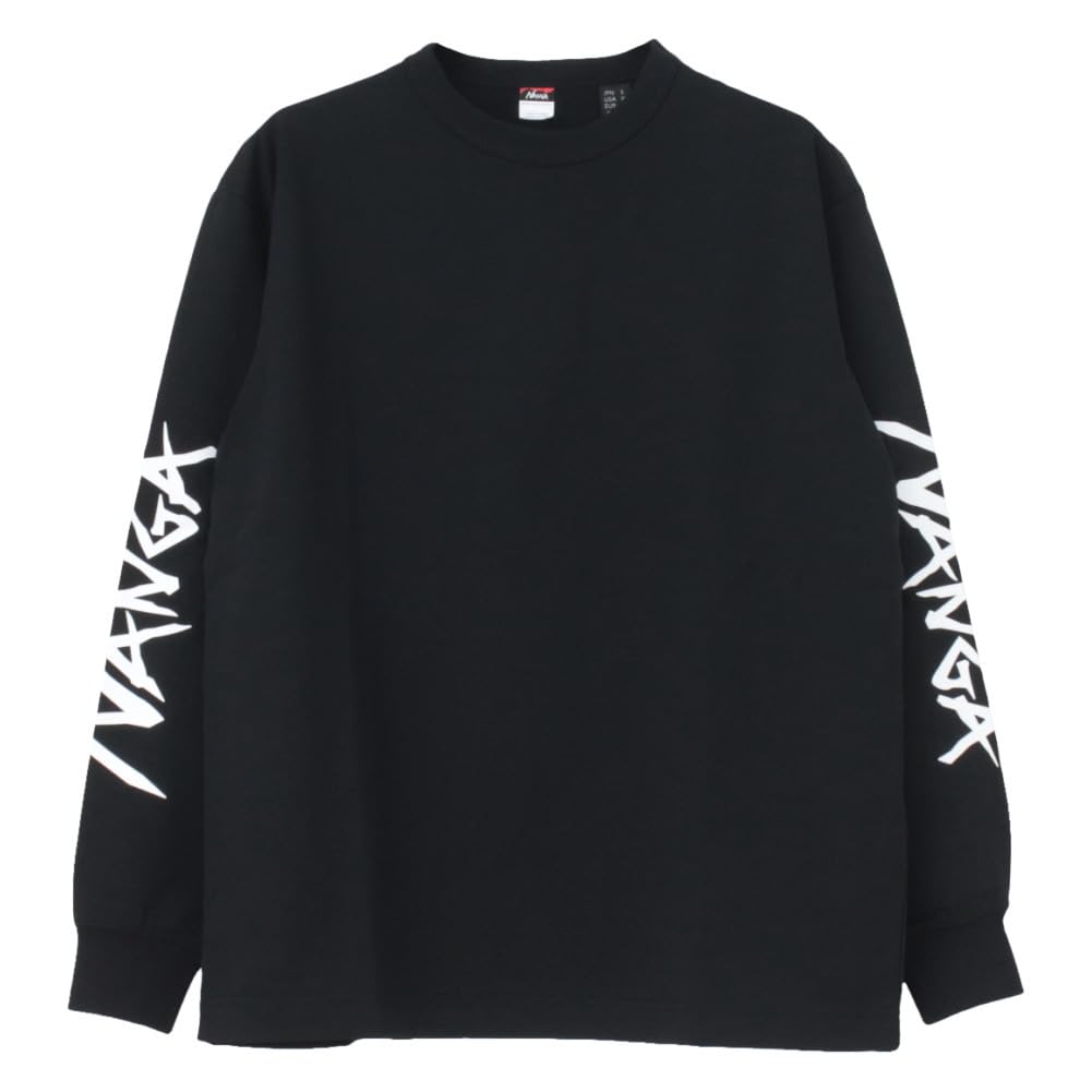 Nanga ECO HYBRID SLV LOGO Eco Hybrid Sleeve Logo Long Sleeve All Long Sleeve Casual N000373 L/S TEE, Tee, Unisex, Season, T-Shirt, Black, Shirt,