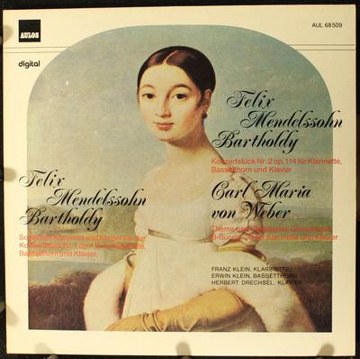 Płyta LP FELIX MENDELSSOHN-BARTHOLDY, CARL M - Sonata Na Klarnet I Fortepian E AUL68509 aulos 1984 Niemcy Klasyczna Używana