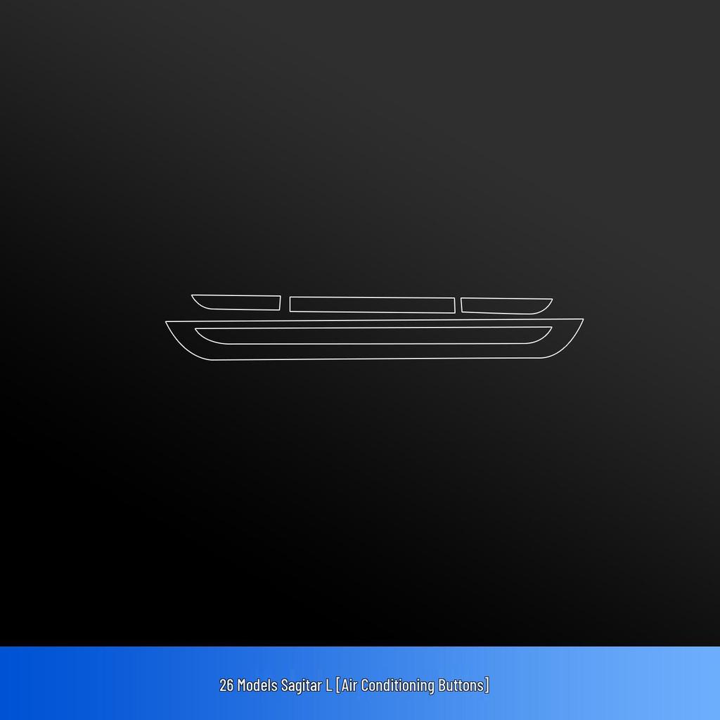 Volkswagen Sagitar L Tempered Film Screen & Console Protector for Navigation & Instrument Display