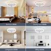 LED Modern Ceiling Fan Light, 360 ° Rotation , with Light, Remote Unlimited Adjustment, Bedroom Decorative Lighting