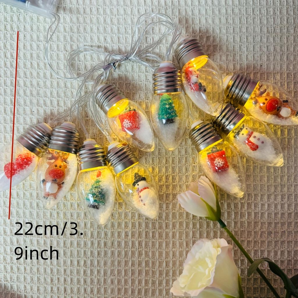 Enchanting 6.5ft Christmas Wishing Ball Lights with 10 LEDs - USB Powered, Perfect for Holiday Decor & Festive Celebrations