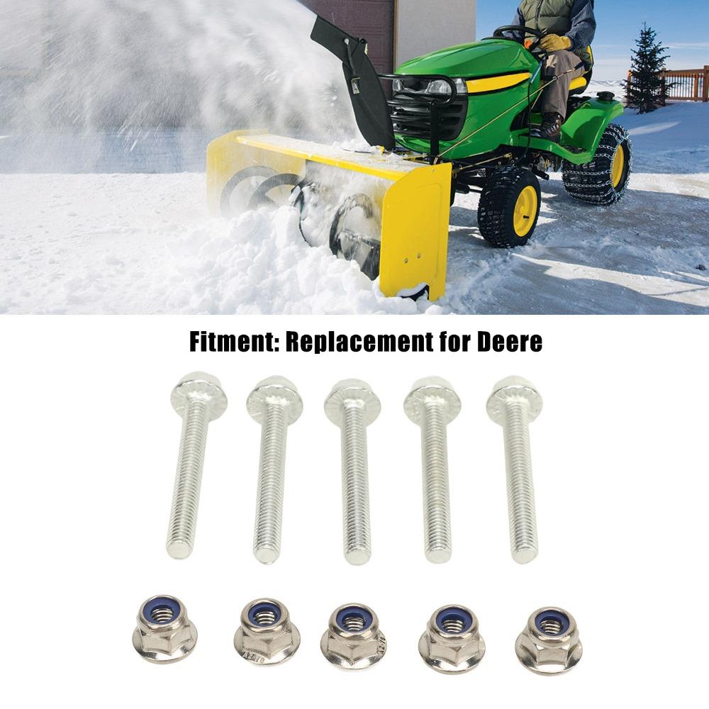 5 Set 19M7834/14M7397 Kilit Somun Kiti Gümüş Emniyet Pimli Cıvatalar Deere Tarım Makineleri İçin