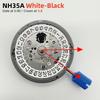 Japan Genuine NH35 Movement Crown At 3.0/3.8 O'clock White/Black Datewheel 24 Jewels High Accuracy Mod Replace Mechanism NH35A