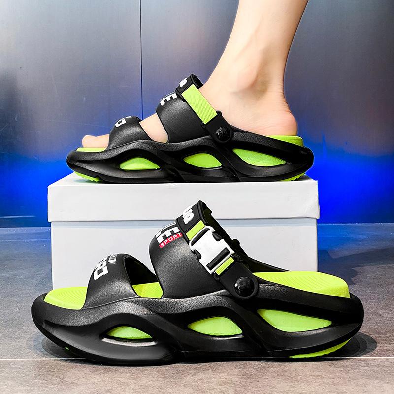 Slippers Summer Non-slip Thick-soled Bathroom Beach Sports Driving Dual-purpose Odorless Sandals