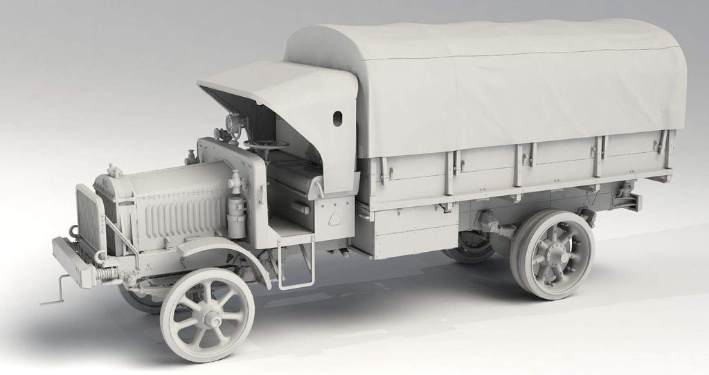 ICM 1/35 Scale World War I U.S. Army Military Truck Standard B Liberty Series 2 Plastic Model 35651