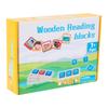 Wooden Alphabet Educational Puzzle Blocks For Kids Word Recognition Building