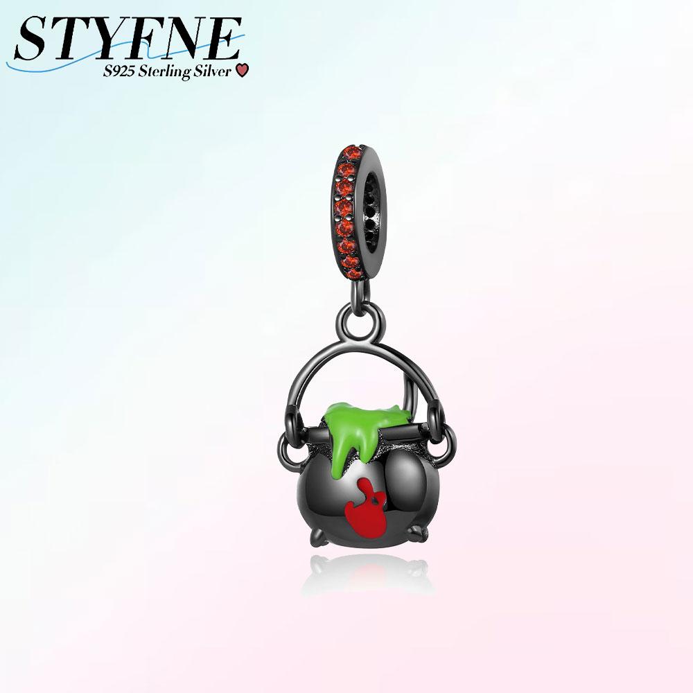 Anniversary Diablo Series Skull Flower Witch Furnace Sprouting Beads Pendant Copper Charms Fit Bracelet Diy Woman Jewelry