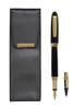 Pen for Exchange BP WX Fountain Pens Ink Black Eco-leather Case, Black, (same Structure), Set, T23-BR-B-WX-B