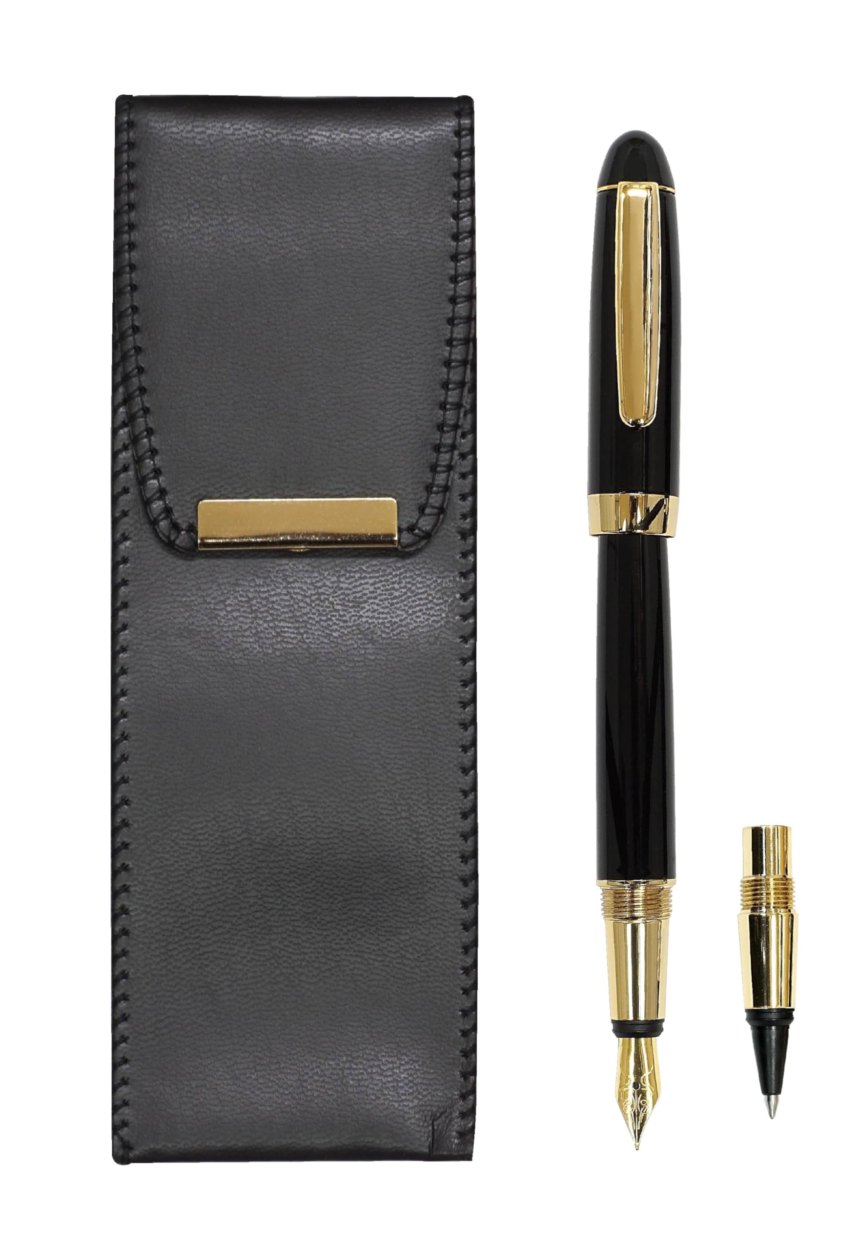 

ручка для Exchange BP WX перьевая ручка чернила черные чехол из экокожи, черный, (такая же структура), комплект, T23-BR-B-WX-B чёрный