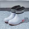 Fashion versatile couple waterproof rain shoes men and women outdoor non-slip wear-resistant water shoes fishing camping sea rubber shoes