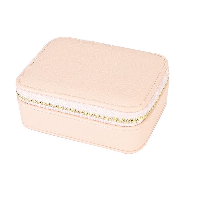 Portable Cross-Border PU Jewelry and Pill Box: Minimalist Double-Layer, Sealed Storage for Rings and Pills