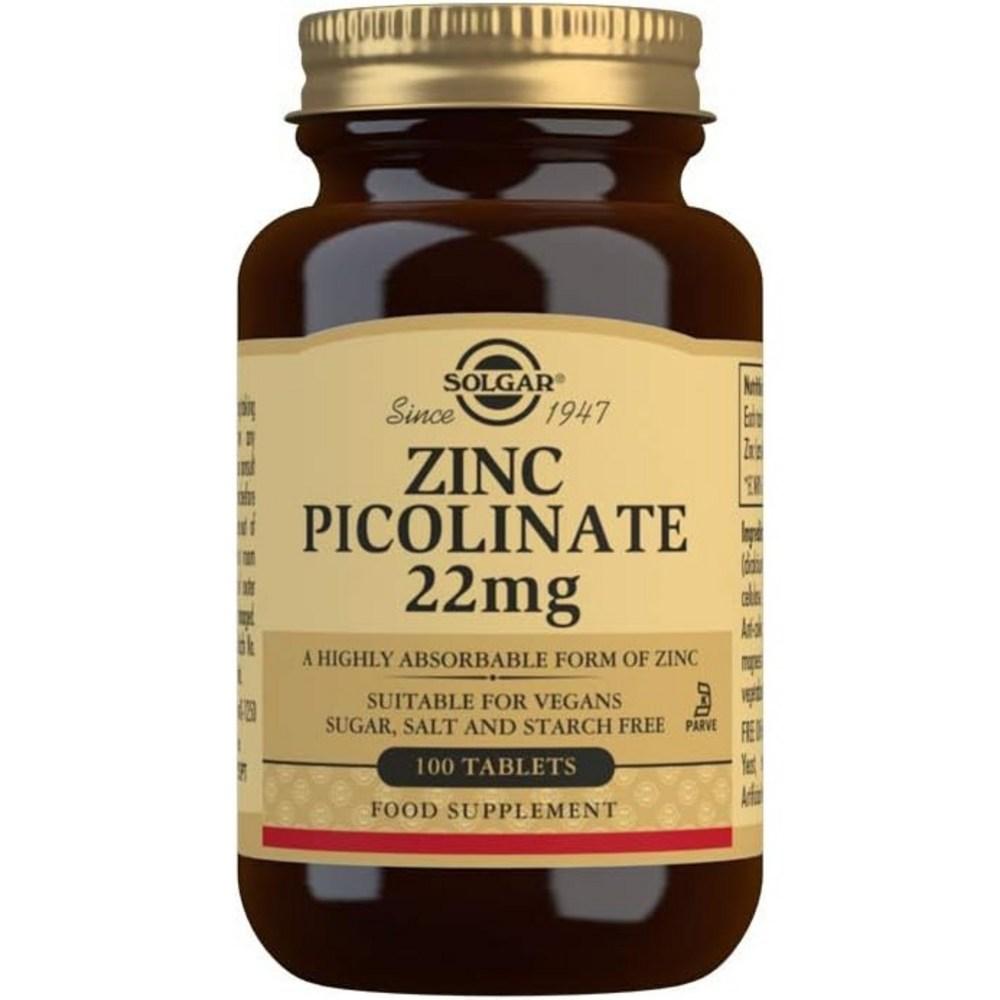 Solgar Zinco Picolinato 22mg Compresse 100 Compresse 1 pz