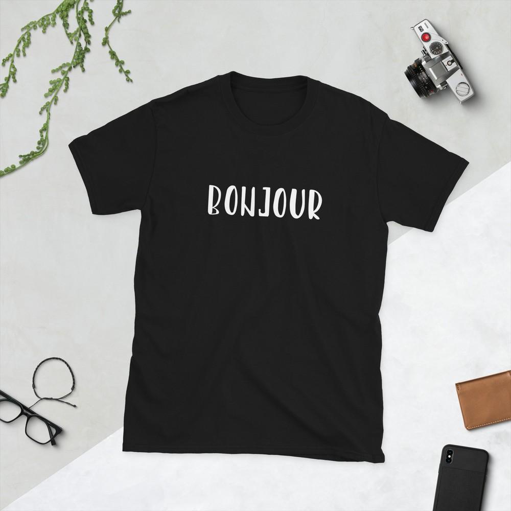 

Bonjour Hi French Saying Graphic design 4XL