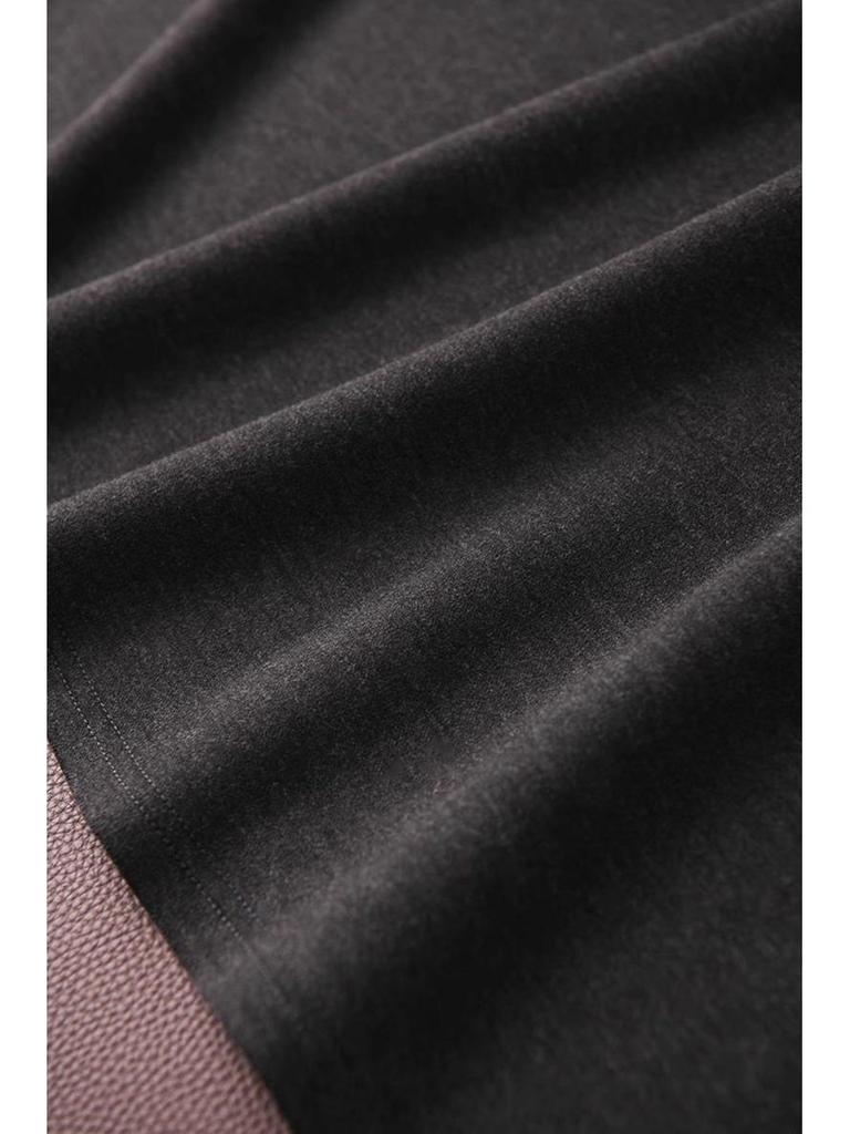 Women's Fashionable Woolen A-line Long Skirt - Autumn/Winter 2026, Elegant Velvet, Beautiful Temperament Umbrella Design.