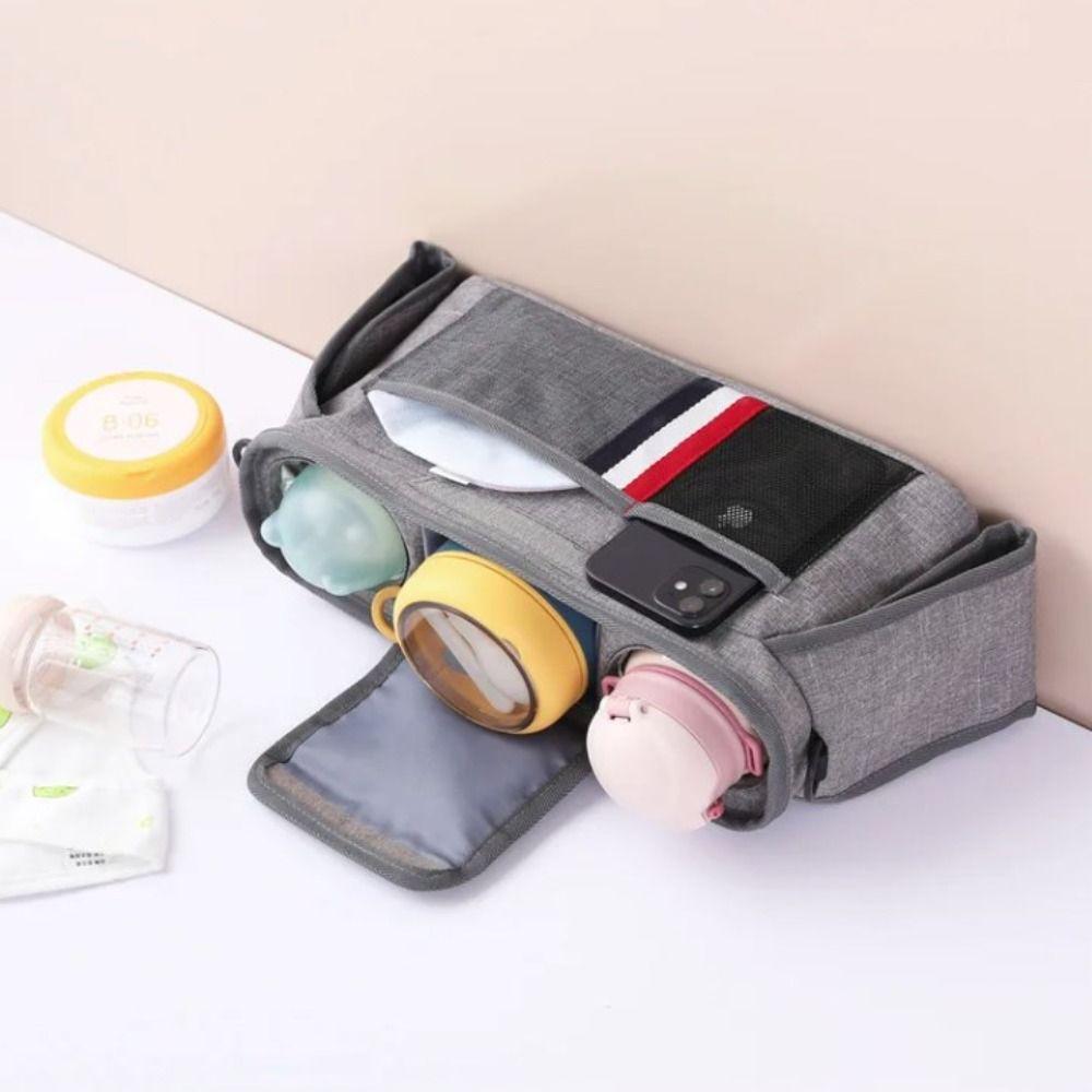 Large Capacity Baby Stroller Storage Bag Oxford Cloth Pram Diaper Nappy Bags  Travel
