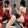 Sex underwear sexy uniform red antique belly pocket Chinese cheongsam temptation see-through clothing passion free suit