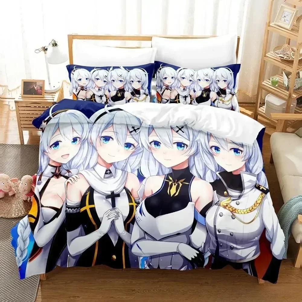 Nytt 3D-tryck Anime Honkai Impact 3 Sängklädesset tredelat set Vuxen Barn Sovrum Påslakan Set Hemtextilier Födelsedagspresenter