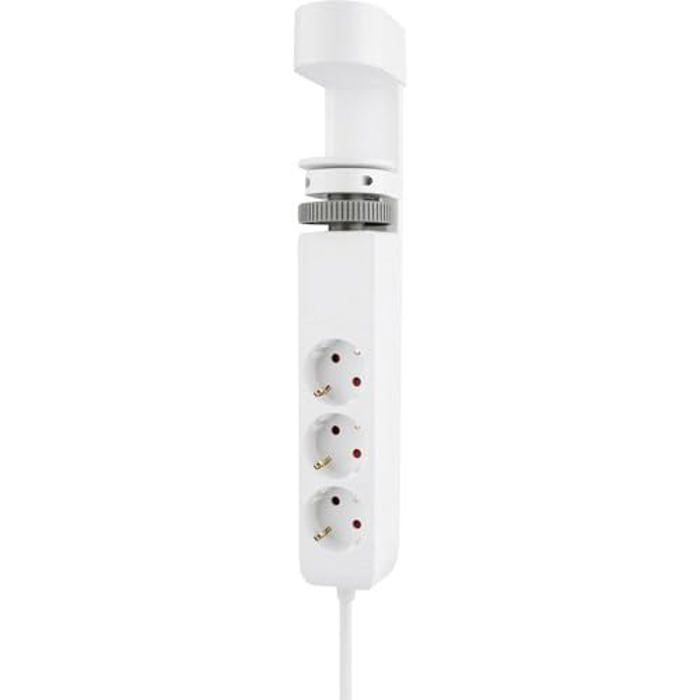 Prise De Table - Neomounts - DS22-840WH6 - 3 Prises Schuko - 4 Ports USB - Charge Rapide 20W