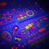 Neon Uv Fluorescent Temporary Tattoo, Waterproof Luminous Fake Tattoo,Bar Ktv Nightclub Makeup Ball