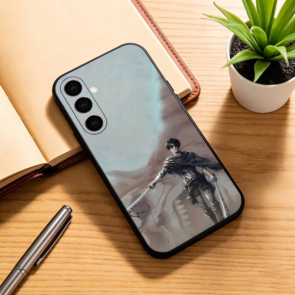 A-Attack on Titan L-Levi A-Ackerman Phone Case For Samsung Galaxy A73,A72,A71,A70,A53,A52,A51,Soft Silicone Black Cover