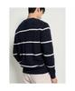 Binpolmen Cable Stripe Knit Navy