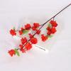 High-Grade Peach Blossom Artificial Flower, Single Stem, Floor-Standing Silk Decoration for Living Room and Weddings