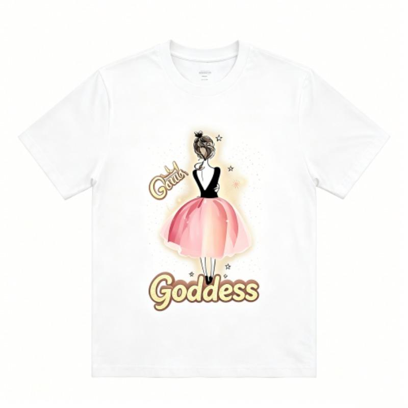 Fun Dreamy Girl Print Kids T-Shirts Summer Fashion Street Outdoor Casual T-shirt Tops for Boy and Girl's Tees Top