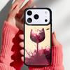 Red Wine Glass print Phone Case for iPhone 17 Air 16e 15 14 13 Pro Max Back Cover for 12 11 Pro Coque