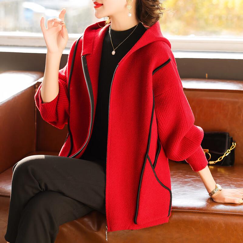 

Mid-Age Women s Fashion Knit Cardigan 2XL