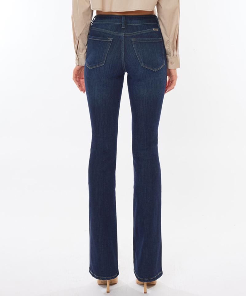 KANCAN High-Waisted Bootcut Jeans Acacia