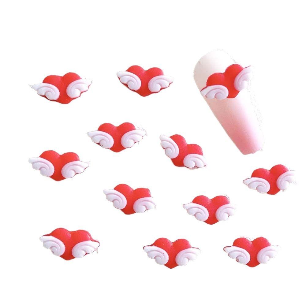 

Manicure Accessories 3D Nail Art Drills Nail Jewelry Nail Rhinestones Heart Nail Decorations C-20pcs
