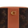 Coach Essential 11 Horse And Carriage Print Hardware Coated Canvas And Calfskin Card Holder Women Accessories Brass Black Brown CAN55-B4AWV