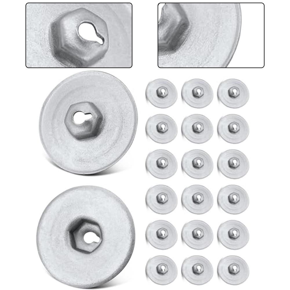 20pcs Heat Protection Sheet Nut Heat Shield Repair Kit Sheet Metal Nut Fasteners For BMW Mini 1-7 Series